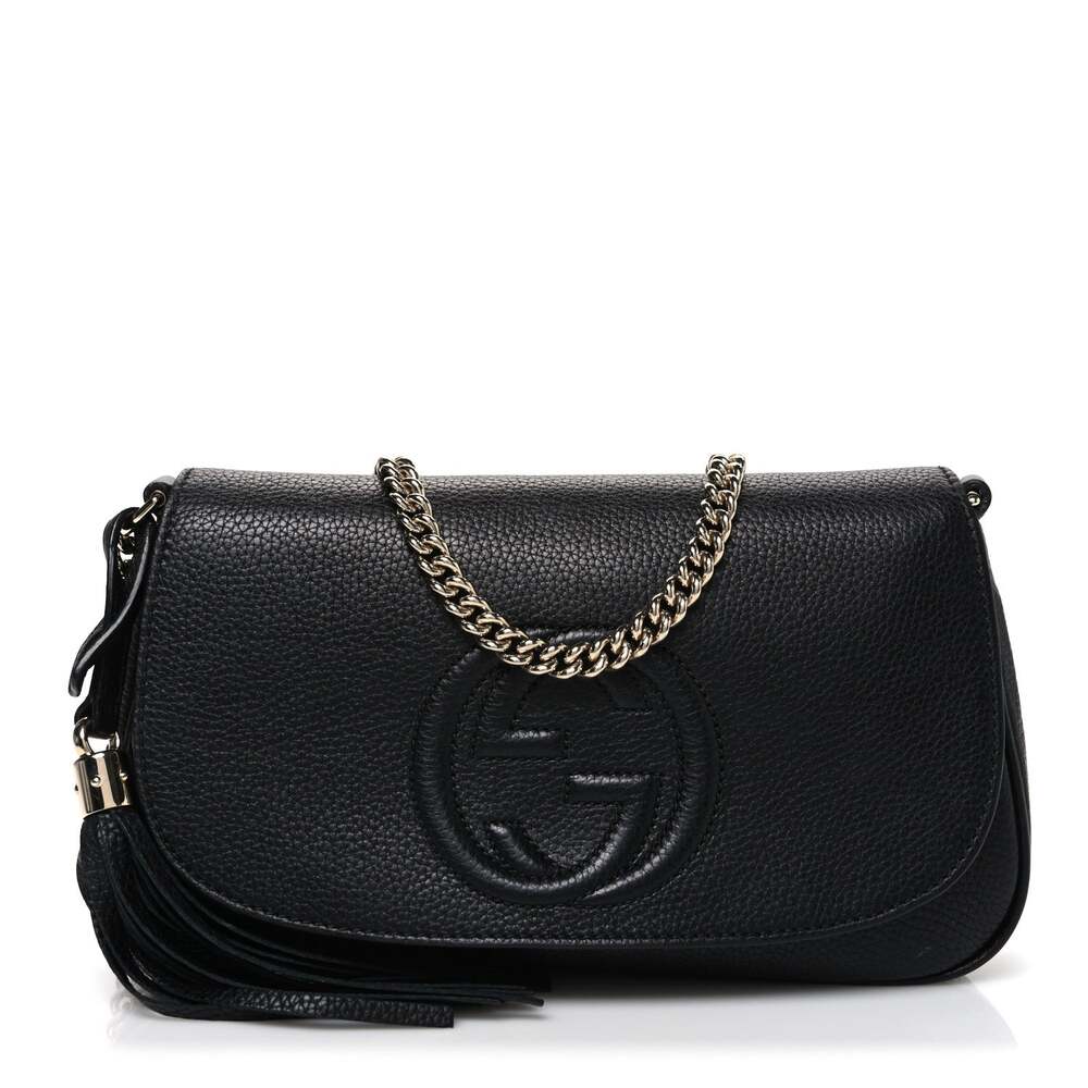 Gucci Pebbled Calfskin Medium Soho Flap #250231G10B